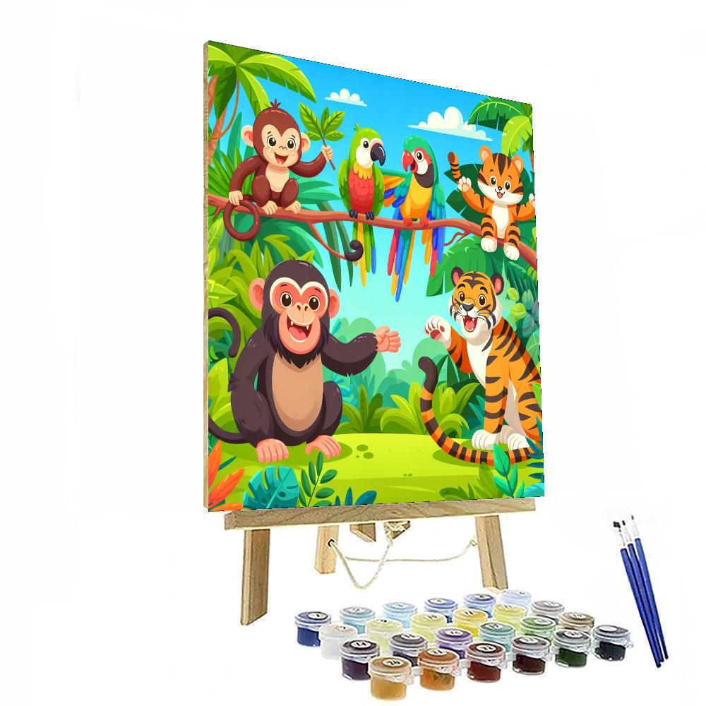 Vibrant Artful Animals Paint By Color