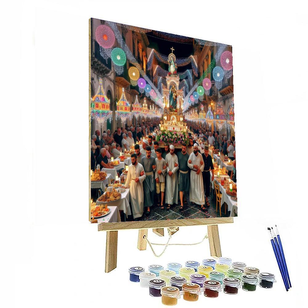 Feast Of St. Lucia - Italy DIY Paint By Numbers
