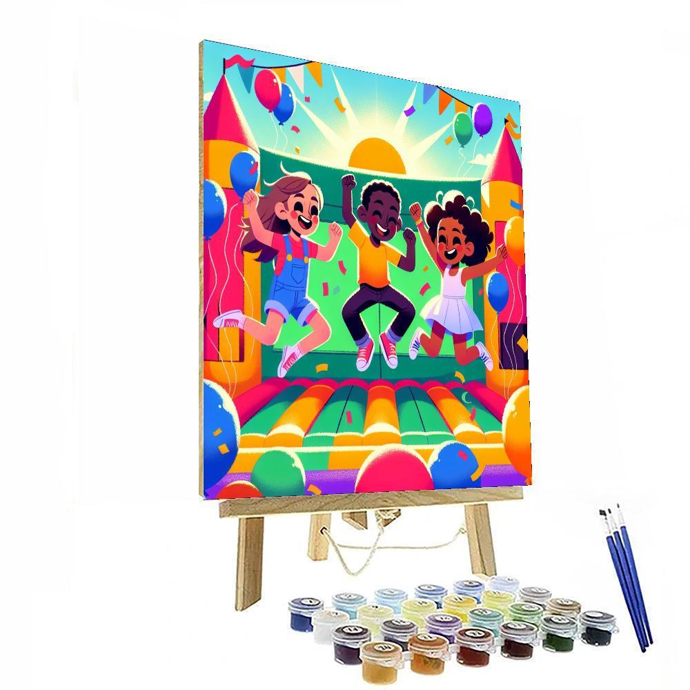 Bouncy Castle Party Paint By Color