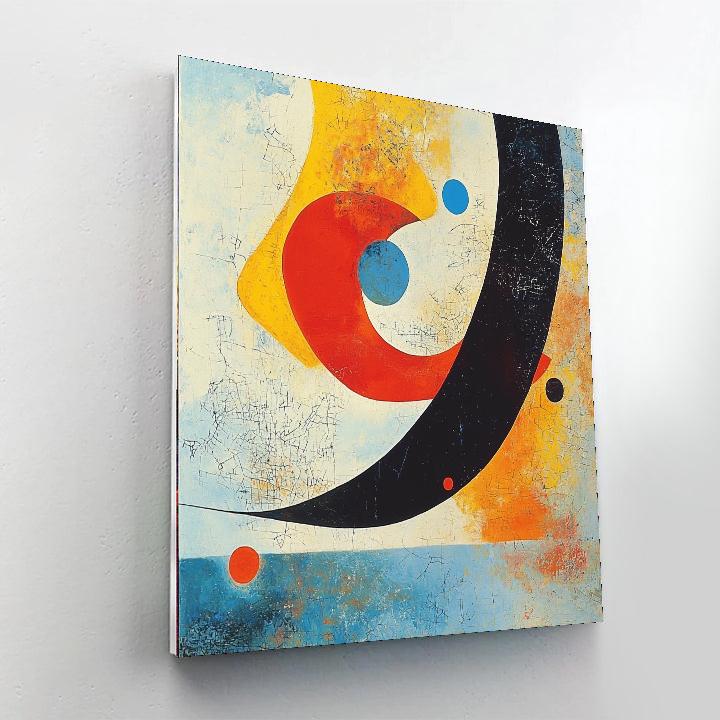 Joan Miró Inspired Surreal Imagination  Number Painting