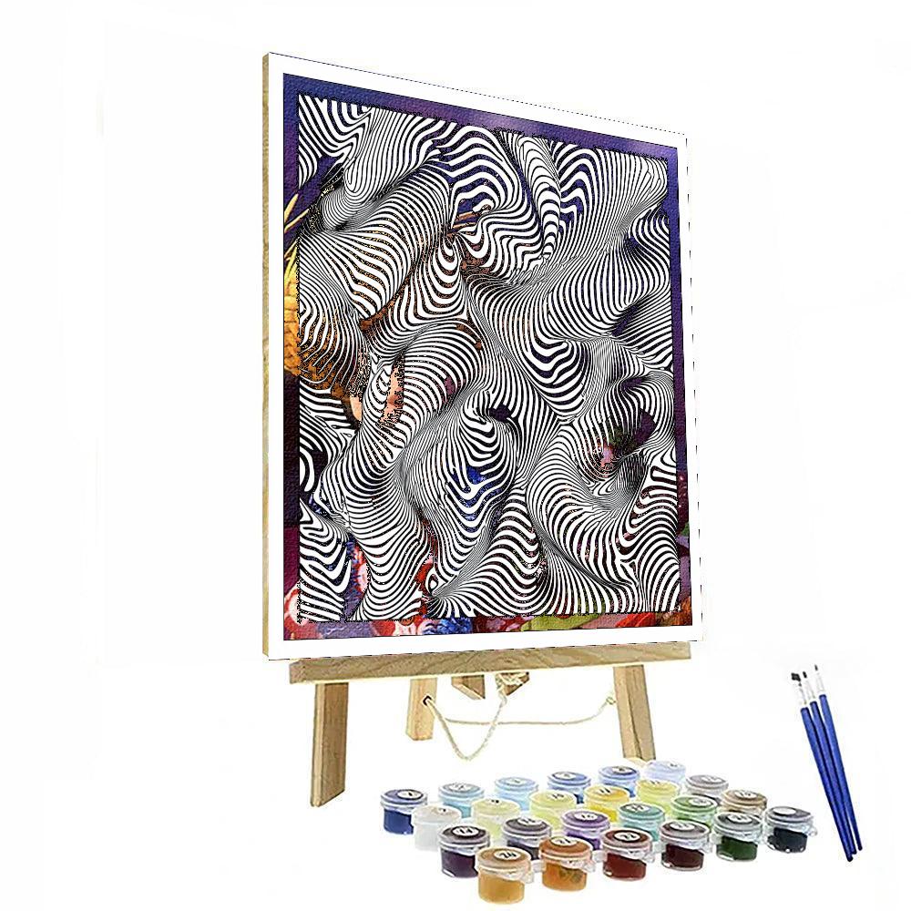 M.C. Escher Inspired Perpetual Motions  Numbered Painting Kits