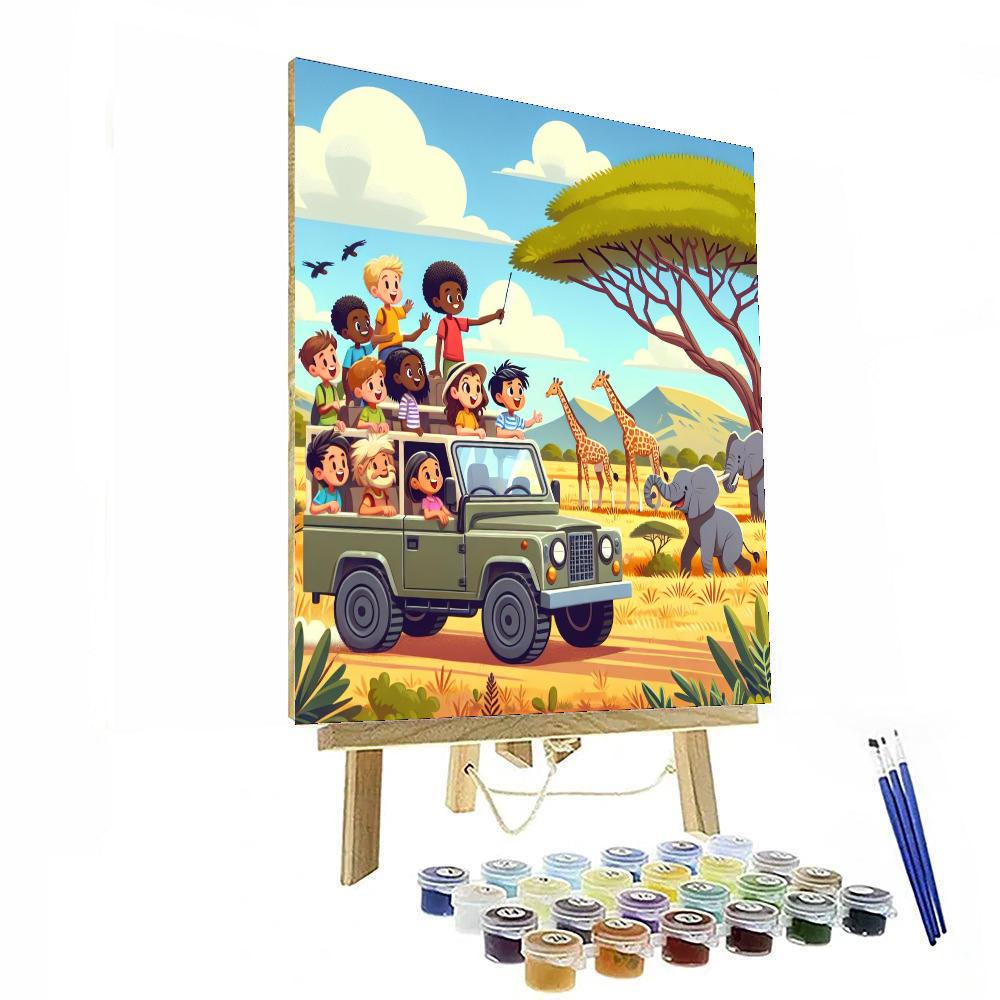 Safari Adventure Safari Painting Number Kit
