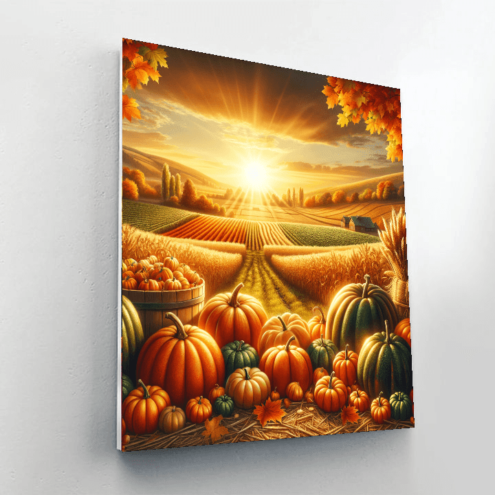 Charming Harvest Time DIY Paint By Numbers