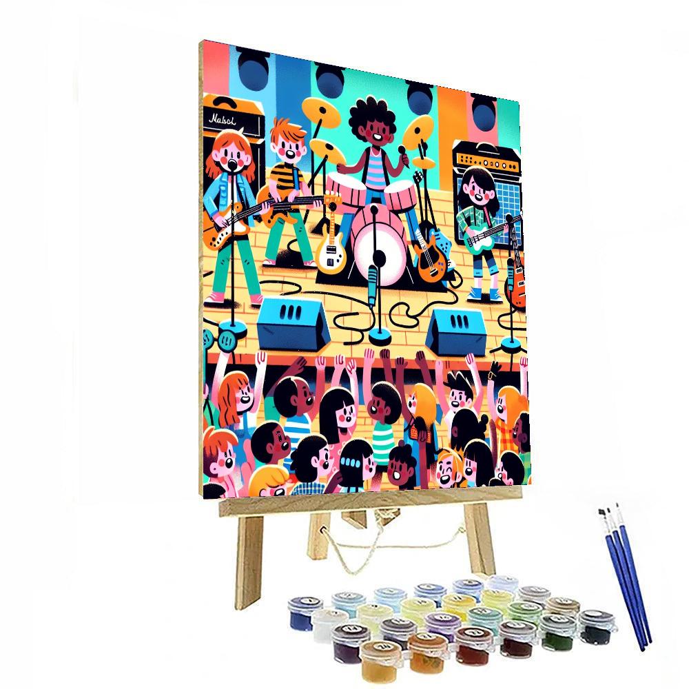 Rockstar Music Show Paint By Color