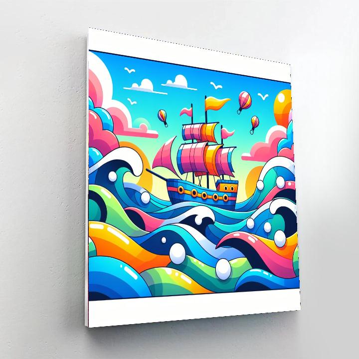 Joyful Journey On The Sea Paint By Numbers Art