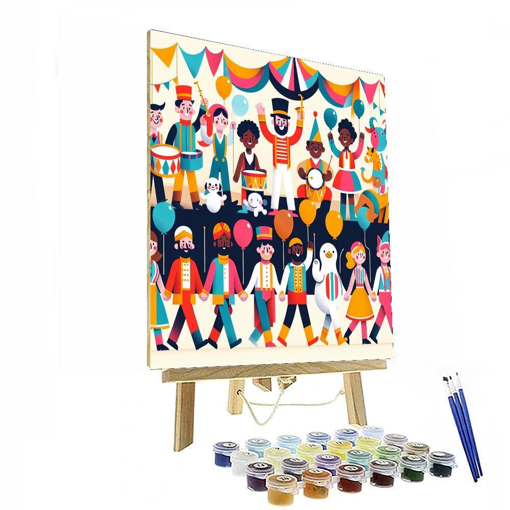 Circus Parade Spectacle Numbered Painting Kits