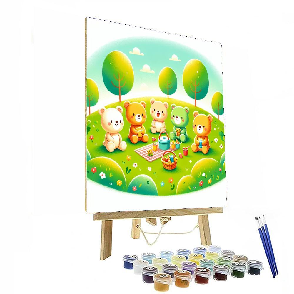 Cuddle Time With Bears Paint By Number