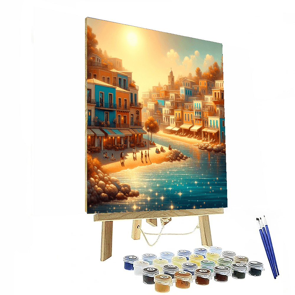 Mediterranean Sunlit Vista Numbered Painting Kits