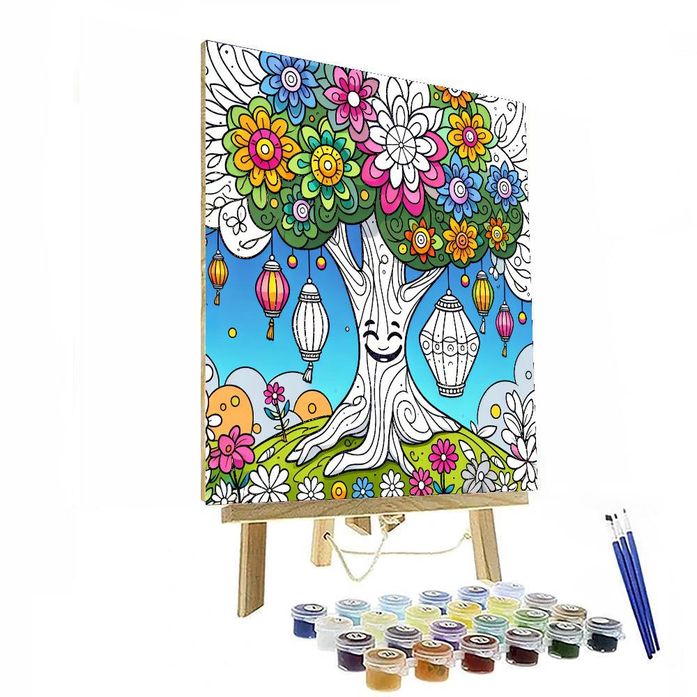 Sweet Fairy Tale Tree Numbered Painting Kits