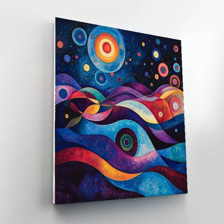 Wassily Kandinsky Inspired Abstract Galaxy Adventure  DIY Paint By Numbers