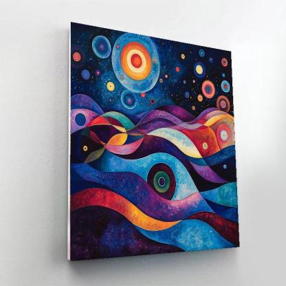 Wassily Kandinsky Inspired Abstract Galaxy Adventure  DIY Paint By Numbers