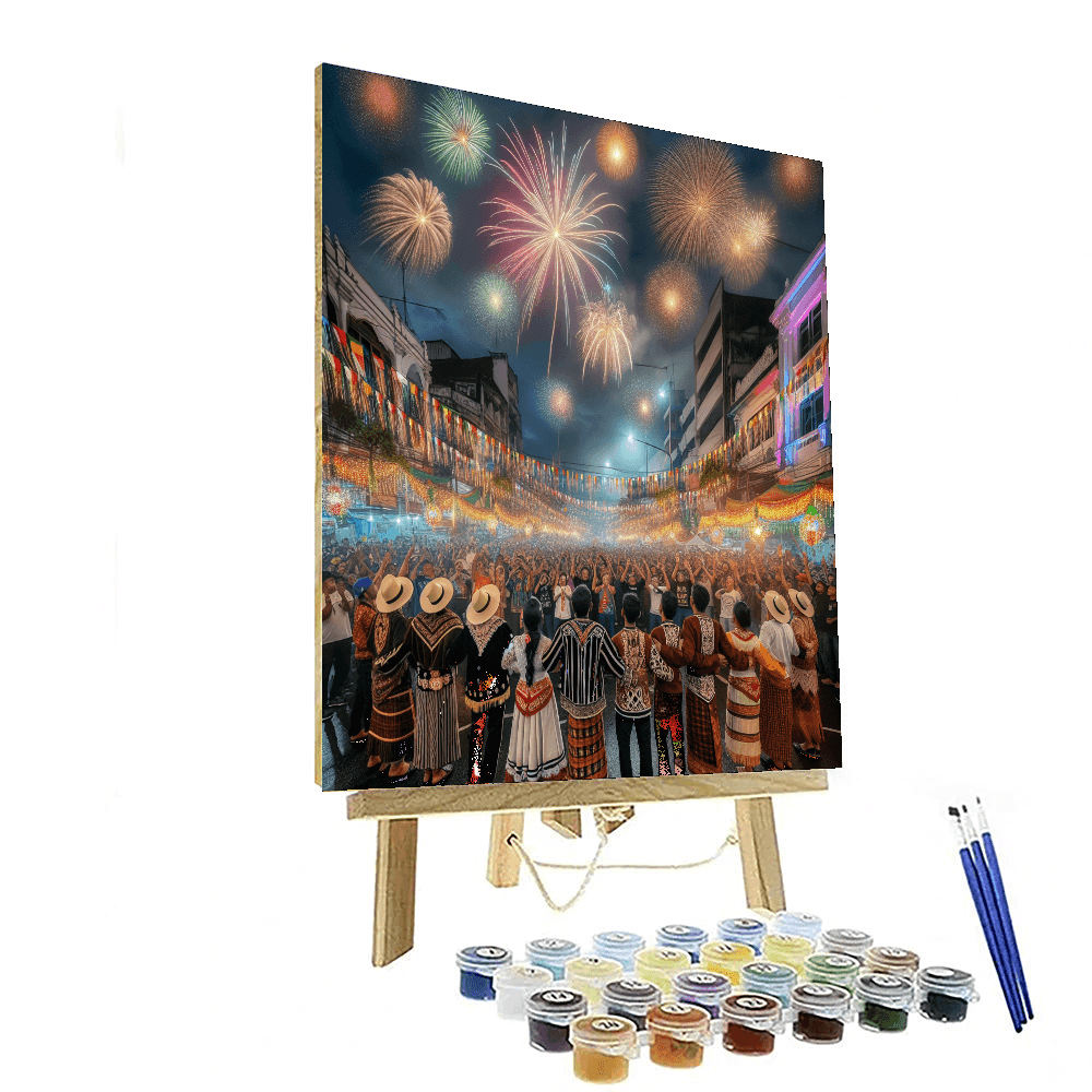 Karnaval Kembang Api Painting By Numbers Kit