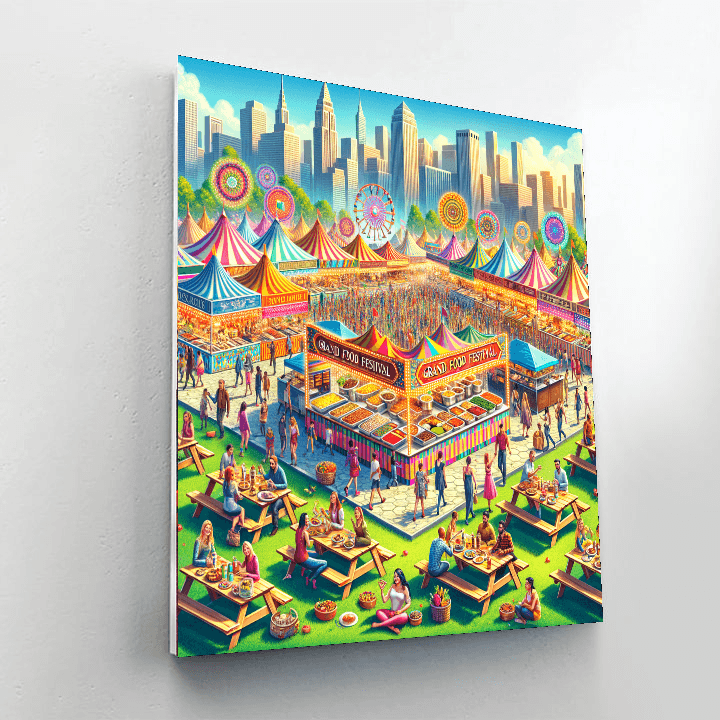 The Great American Foodie Fest - United States Paint By Color