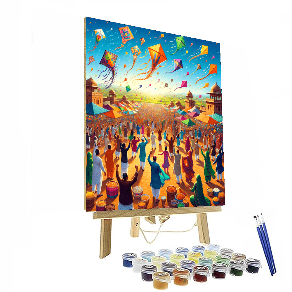 Kite Festival - Gujarat, India Paint By Numbers Kits