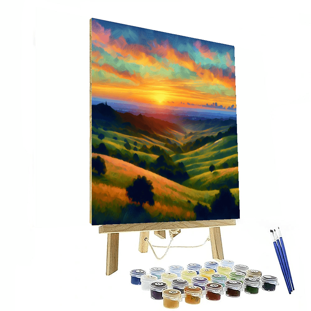 Sunset Dreamscape Number Painting