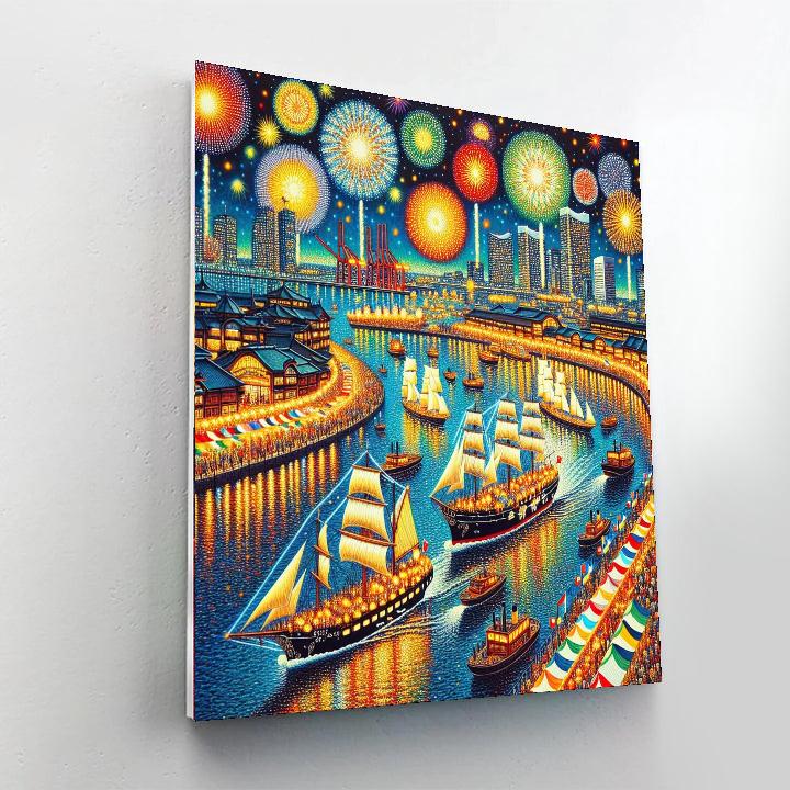 Yokohama Port Festival - Japan Paint By Numbers