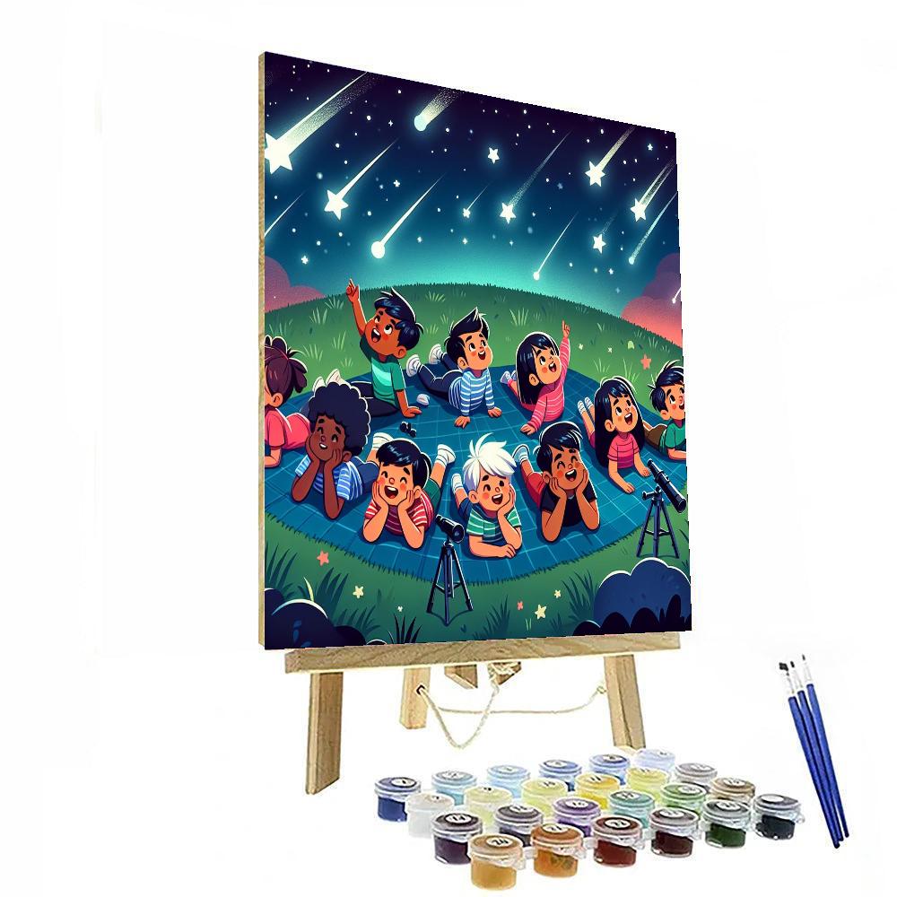 Meteor Shower Stargazing Paint By Numbers