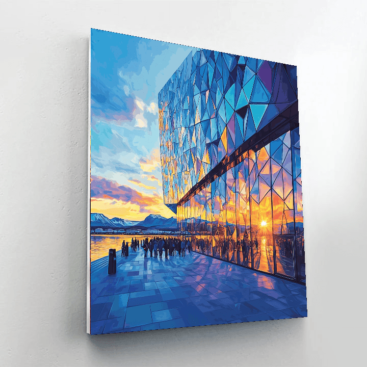 Reykjavik’s Harpa Concert Hall DIY Paint By Numbers
