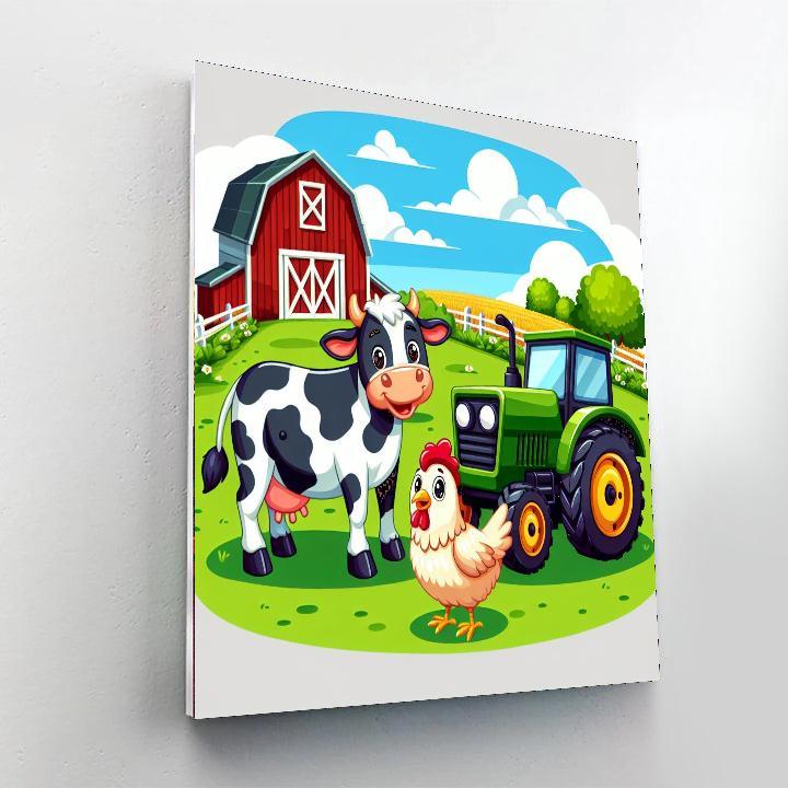 Farm Life Adventure Paint By Numbers Art