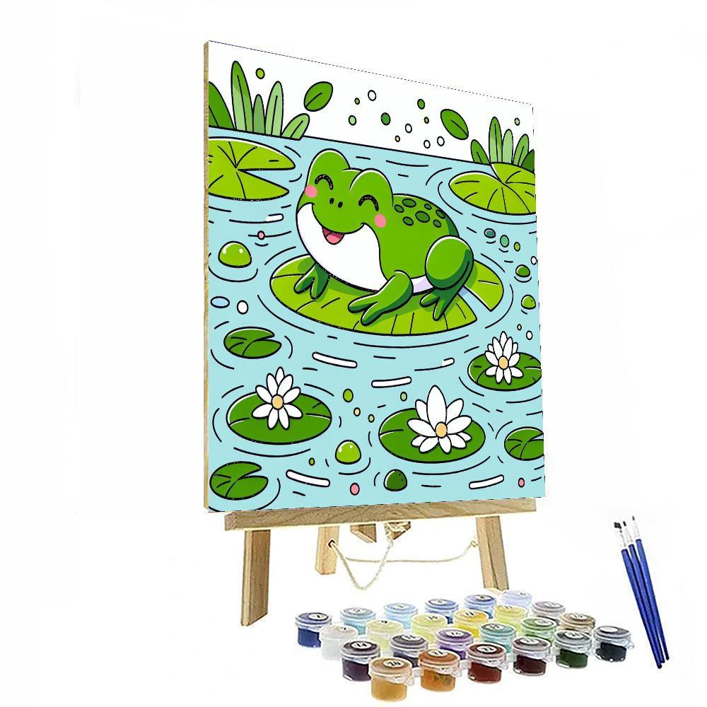 Jolly Frog Painting Number Kit