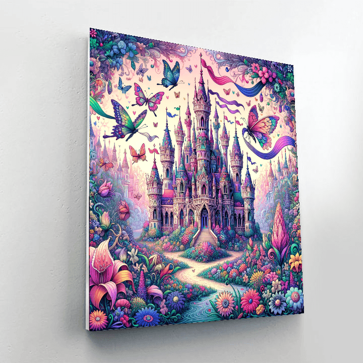 Fantastical Fairy Tale Castle Numbered Painting Kits