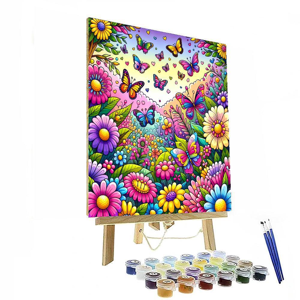 Radiant Butterfly Haven - DIY Painting By Numbers Kit – Artistry Rack