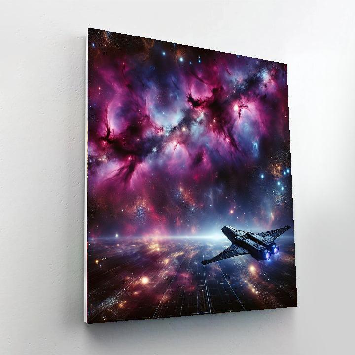 Galactic Traveler's Journey DIY Paint By Numbers