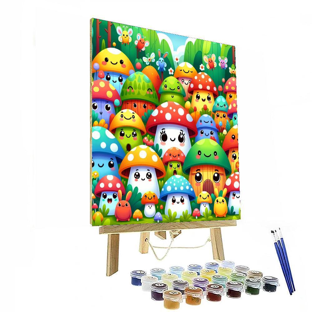 Magical Mushroom Kingdom Paint By Numbers