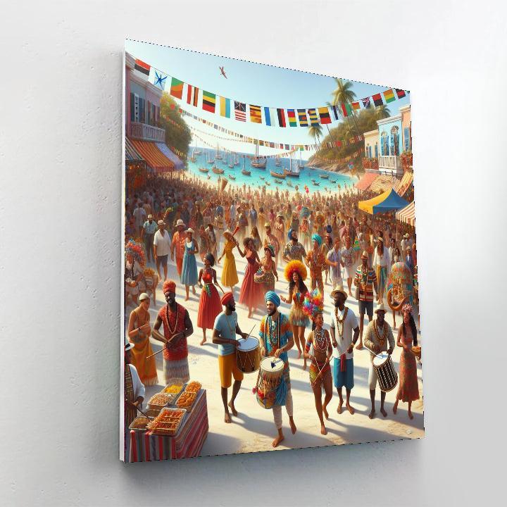 Harbor Island Bahama Festival Painting Number Kit
