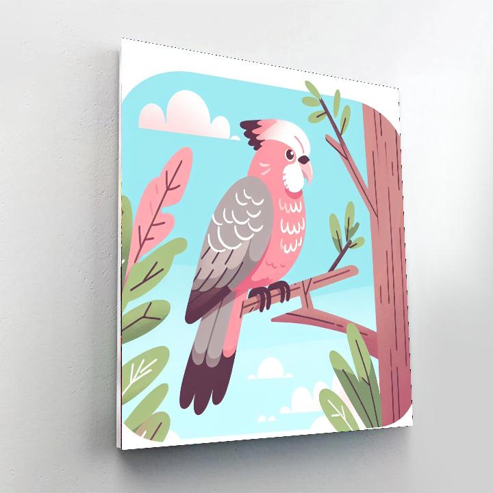 Gigantic Galah Paint By Numbers Art