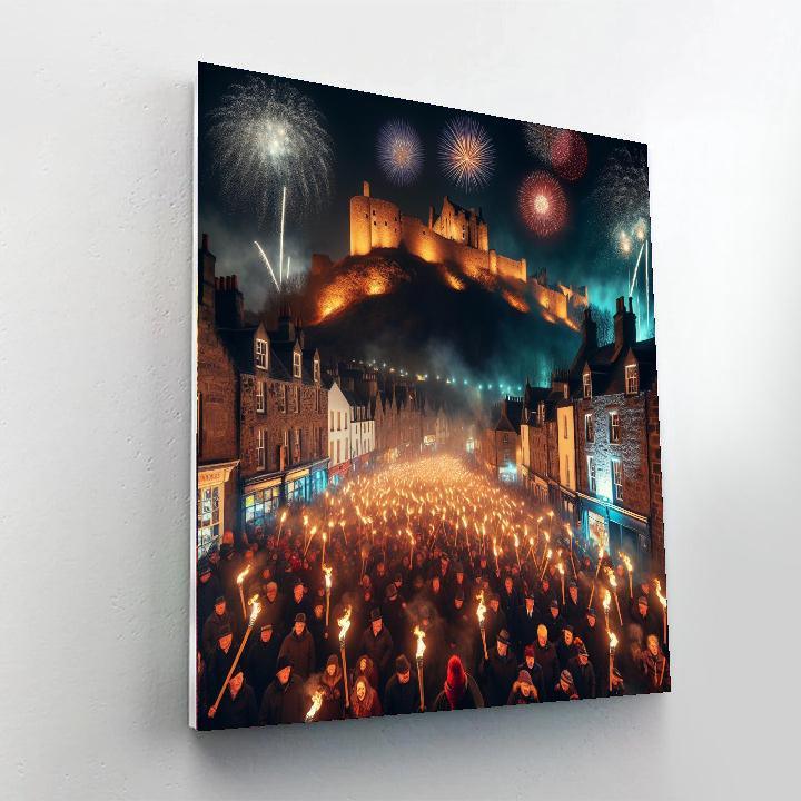 Hogmanay New Year Festival - Scotland Paint By Numbers Art