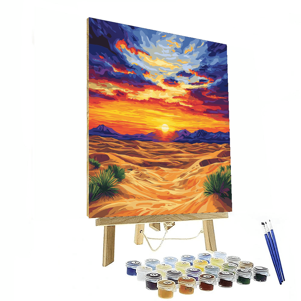 Georgia O'Keeffe Inspired Dreamy Desert Landscape  Paint By Numbers Art