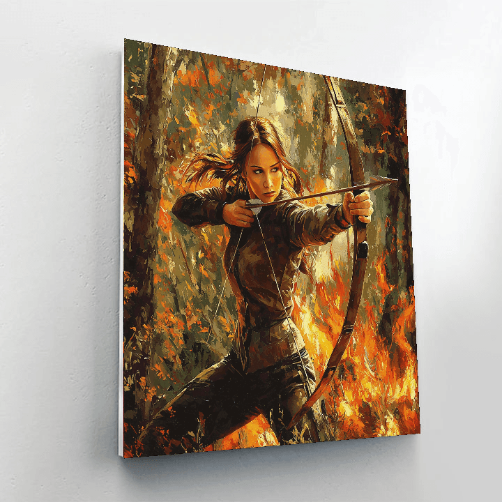 Jennifer Lawrence: Katniss Everdeen's Fiery Rebellion Paint By Number