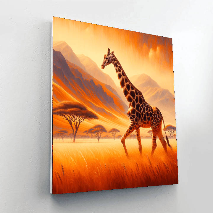 Giraffe's Grace Paint By Numbers Kits