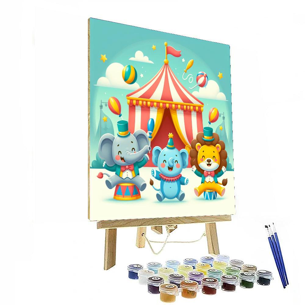 Circus Animal Friends Paint By Color