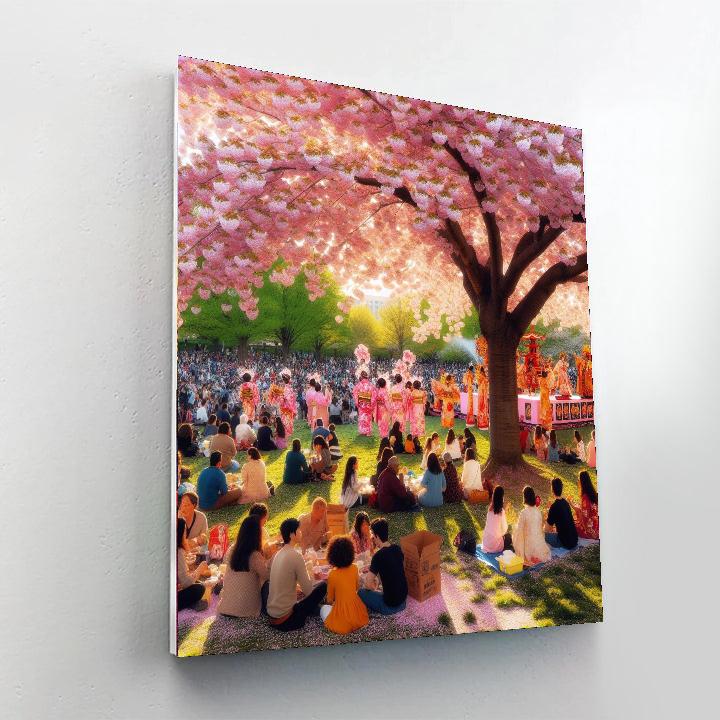 The Cherry Blossom Festival - Usa Paint By Number