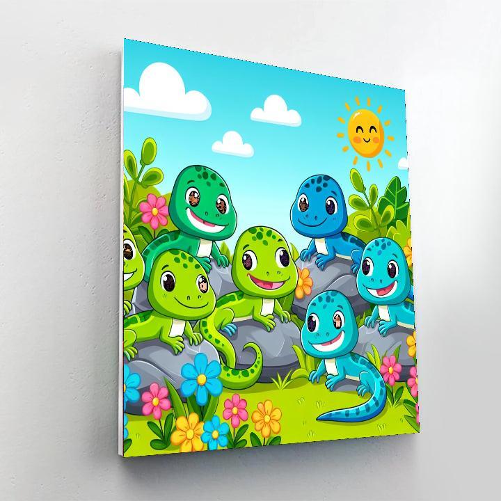 Lively Lizards Paint By Number