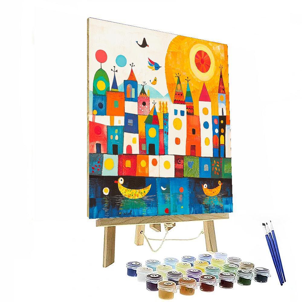 Paul Klee Inspired Joyful Daydreams  DIY Paint By Numbers