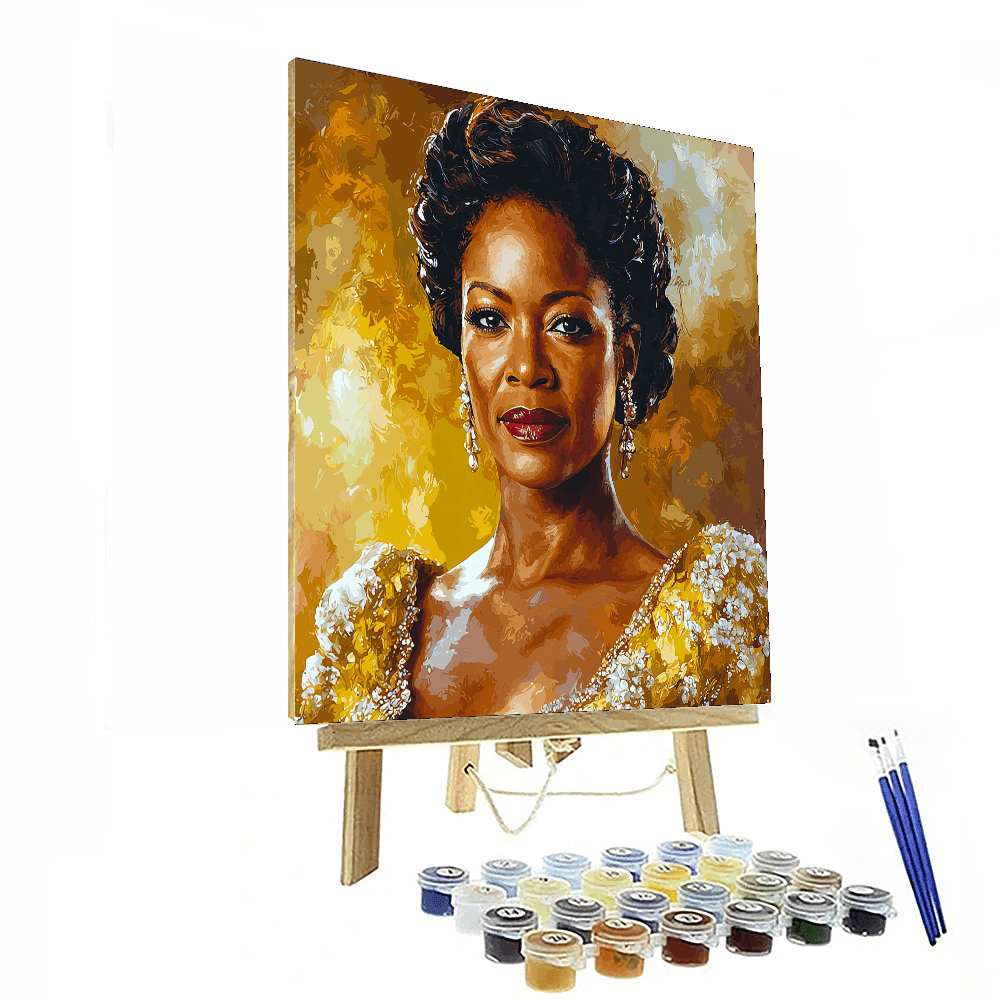 Viola Davis: The Powerful Voice Of Resilience Painting By Numbers Kit