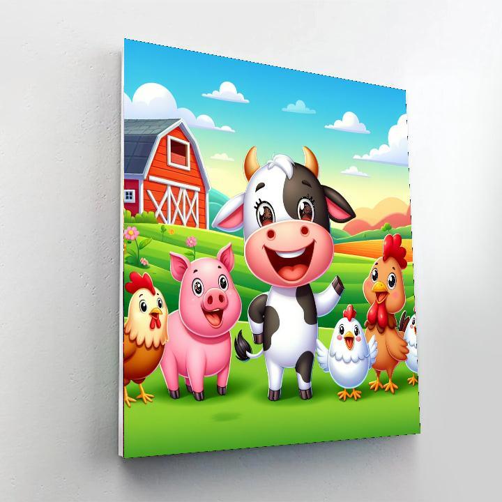 Fantastic Farm Adventure Painting Number Kit