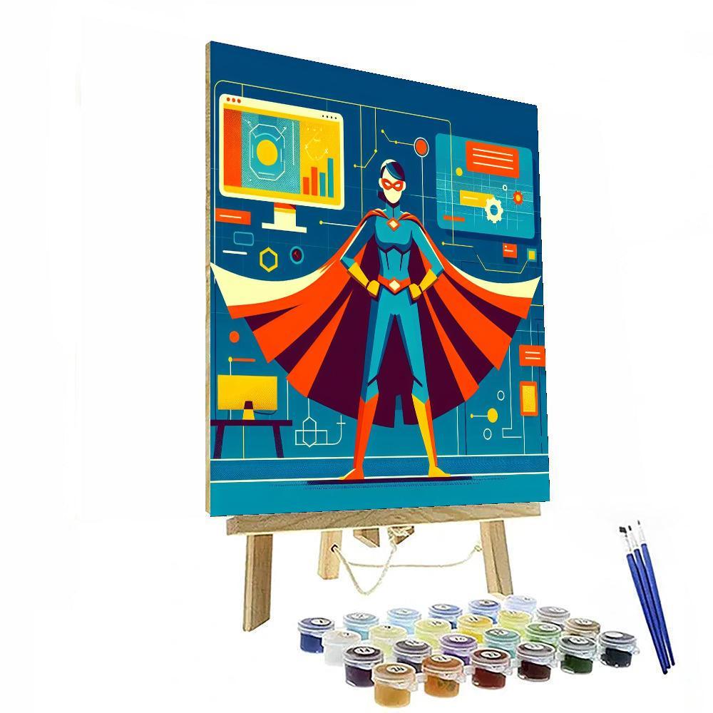 Superhero's Secret Lair Paint By Color