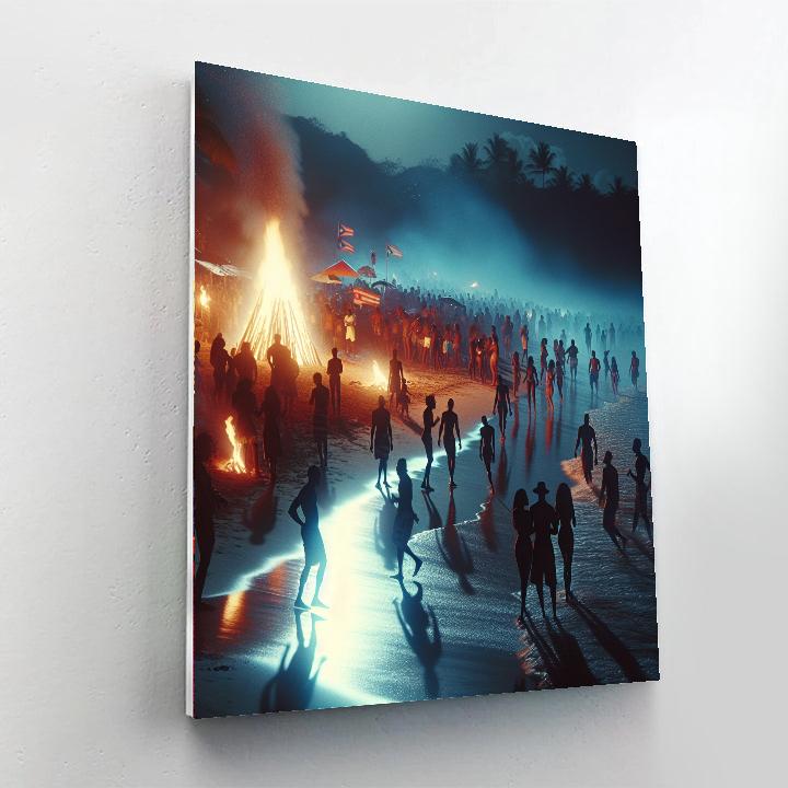 Noche De San Juan - Puerto Rico Painting By Numbers Kit