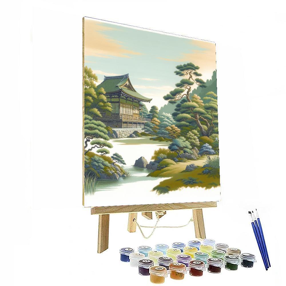 Japanese Zen Temple Retreat DIY Paint By Numbers