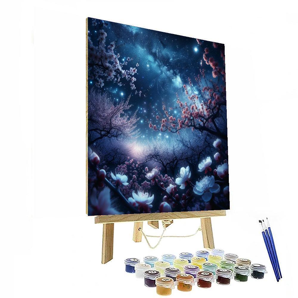 Celestial Night Blossoms Paint By Color