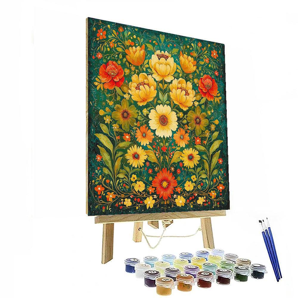 Frida Kahlo Inspired Vibrant Elements  Painting By Numbers Kit