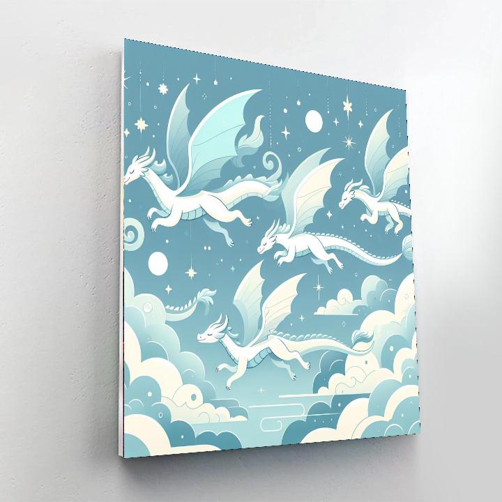 Dreamland's Dragon Dance Paint By Numbers Art