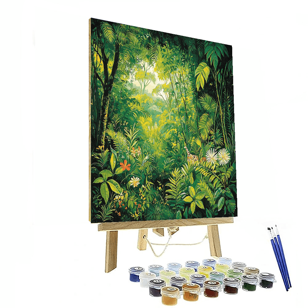 Henri Rousseau Inspired Rousseau's Jungle Adventure  Painting By Numbers Kit