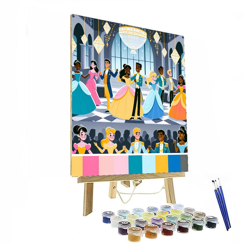 The Princess's Enchanted Ball DIY Paint By Numbers