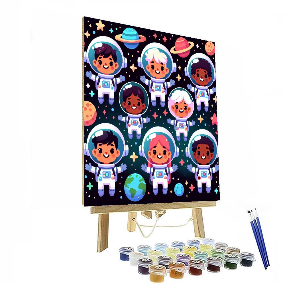 Cheerful Space Odyssey Paint By Numbers
