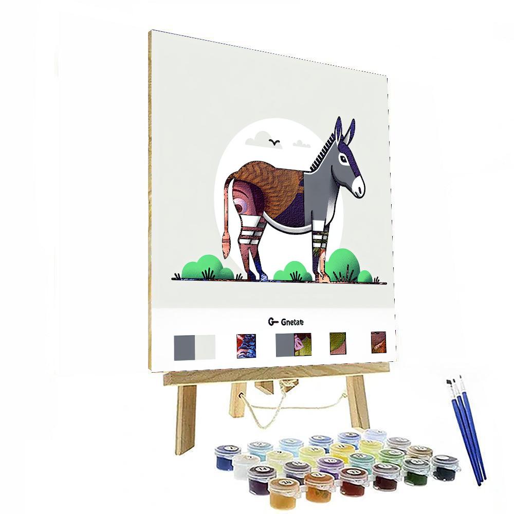 Zany Zonkey Paint By Numbers Art